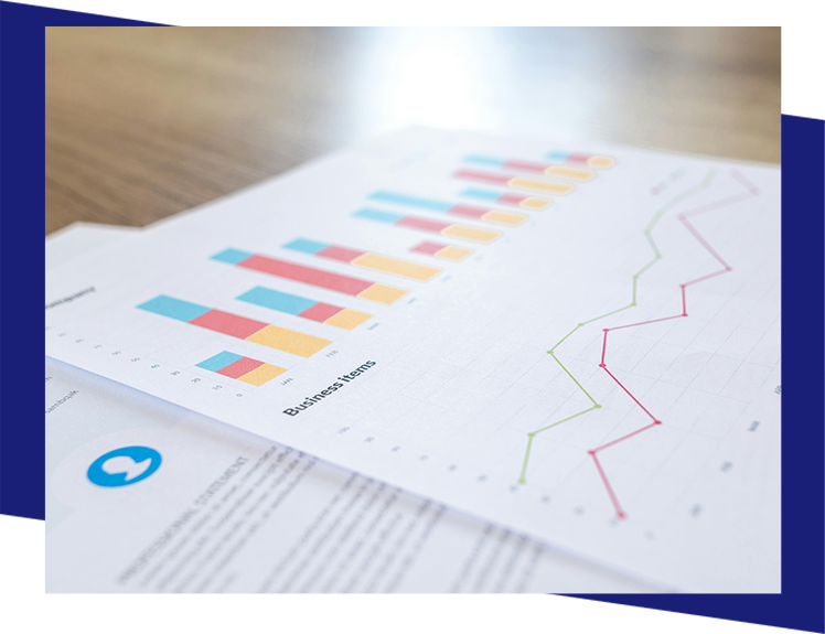 A close up of some papers with graphs on them